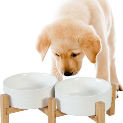 Zolux Keramo Duo - miska ceramiczna biała 2 x 700ml Zolux Keramo Duo - miska ceramiczna biała 2 x 700ml
