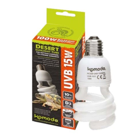 Komodo Forest Desert Bulb 15W - żarówka UVB 10.0 Komodo Forest Desert Bulb 15W - żarówka UVB 10.0