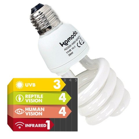 Komodo Forest Sunlight Bulb 26W - żarówka UVB 5.0 Komodo Forest Sunlight Bulb 26W - żarówka UVB 5.0