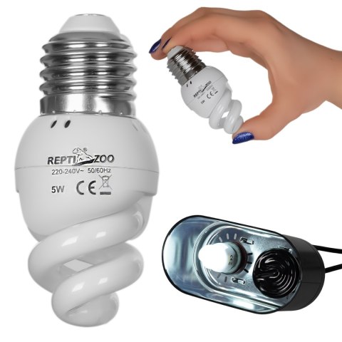 Repti-Zoo Mini UVB lamp 5.0 5W - mini żarówka UVB tropikalna Repti-Zoo Mini UVB lamp 5.0 5W - mini żarówka UVB tropikalna