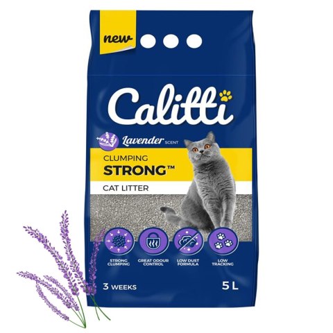Calitti STRONG Lavender - żwirek dla kota o zapachu lawendy Calitti STRONG Lavender - żwirek dla kota o zapachu lawendy