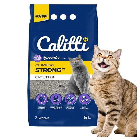 Calitti STRONG Lavender - żwirek dla kota o zapachu lawendy Calitti STRONG Lavender - żwirek dla kota o zapachu lawendy