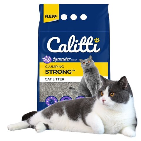Calitti STRONG Lavender - żwirek dla kota o zapachu lawendy Calitti STRONG Lavender - żwirek dla kota o zapachu lawendy