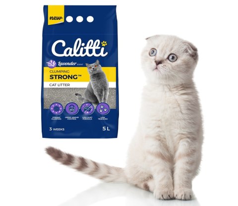 Calitti STRONG Lavender - żwirek dla kota o zapachu lawendy Calitti STRONG Lavender - żwirek dla kota o zapachu lawendy