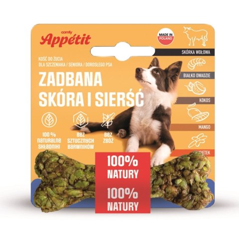 Comfy Appetit - kość dla psa skóra i sierść 10cm 35g Comfy Appetit - kość dla psa skóra i sierść 10cm 35g