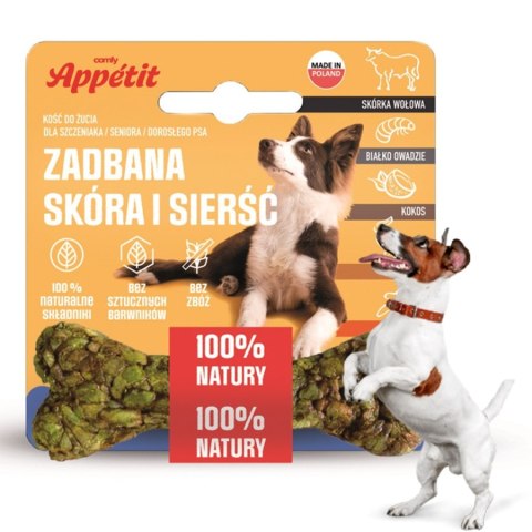 Comfy Appetit - kość dla psa skóra i sierść 10cm 35g Comfy Appetit - kość dla psa skóra i sierść 10cm 35g