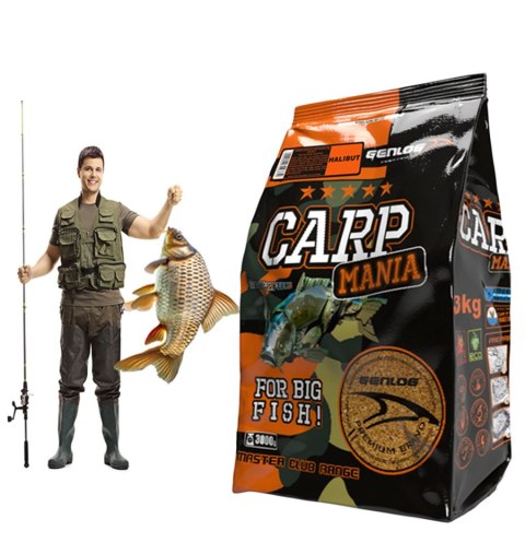 Genlog Carp Mania Halibut - zanęta na karpie 3kg Genlog Carp Mania Halibut - zanęta na karpie 3kg