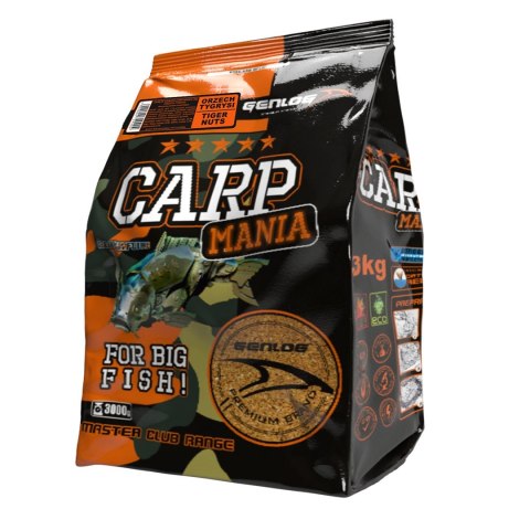 Genlog Carp Mania Orzech Tygrysi - zanęta na karpie 3kg Genlog Carp Mania Orzech Tygrysi - zanęta na karpie 3kg