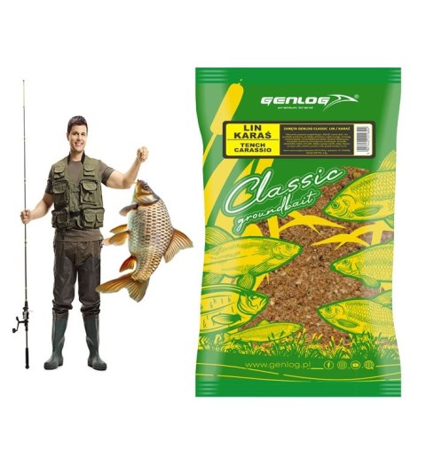Genlog Classic Lin i Karaś - zanęta na ryby 1kg Genlog Classic Lin i Karaś - zanęta na ryby 1kg