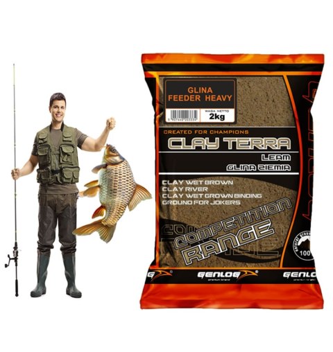 Genlog Clay Feeder Heavy - glina wiążąca 2kg Genlog Clay Feeder Heavy - glina wiążąca 2kg