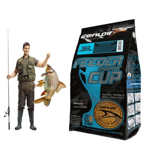 Genlog Feeder Master Cup Special Bream SportLine - zanęta na ryby 1kg Genlog Feeder Master Cup Special Bream SportLine - zanęta na ryby 1kg