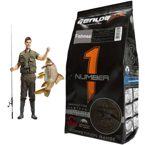 Genlog Number 1 Fishmeal - zanęta na ryby 1kg Genlog Number 1 Fishmeal - zanęta na ryby 1kg