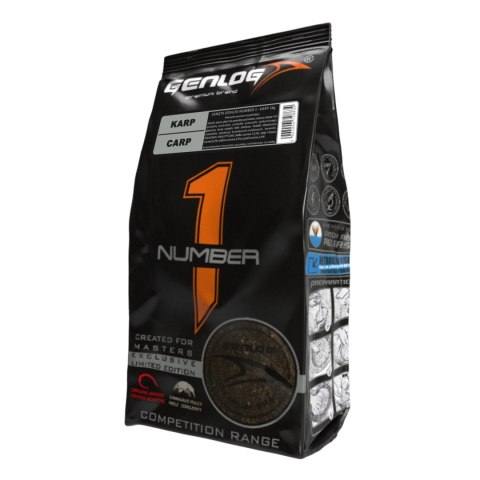 Genlog Number 1 Karp - zanęta na ryby 1kg Genlog Number 1 Karp - zanęta na ryby 1kg