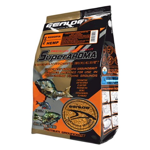 Genlog Super Aroma Płoć Konopie - zanęta na ryby 1kg Genlog Super Aroma Płoć Konopie - zanęta na ryby 1kg
