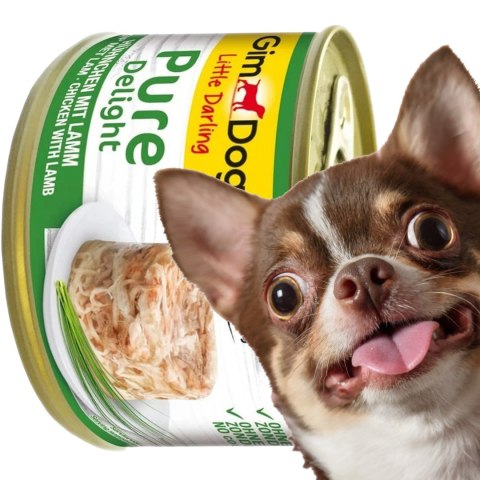 Gimdog Pure Delight 150g - karma dla małych psów kurczak i jagnięcina w galarecie Gimdog Pure Delight 150g - karma dla małych psów kurczak i jagnięcina w galarecie