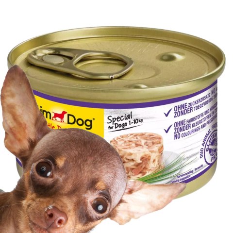 Gimdog Pure Delight 85g - karma dla małych psów kurczak i tuńczyk w galarecie Gimdog Pure Delight 85g - karma dla małych psów kurczak i tuńczyk w galarecie