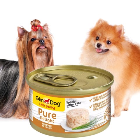 Gimdog Pure Delight 85g - karma dla małych psów kurczak w galarecie Gimdog Pure Delight 85g - karma dla małych psów kurczak w galarecie