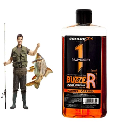 Genlog Buzzer Karmel - płynny dodatek do zanęt 250ml Genlog Buzzer Karmel - płynny dodatek do zanęt 250ml