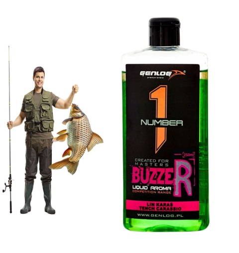 Genlog Buzzer Lin Karaś - płynny dodatek do zanęt 250ml Genlog Buzzer Lin Karaś - płynny dodatek do zanęt 250ml