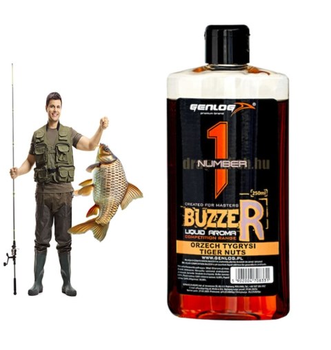 Genlog Buzzer Orzech Tygrysi - płynny dodatek do zanęt 250ml Genlog Buzzer Orzech Tygrysi - płynny dodatek do zanęt 250ml