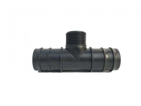 Trójnik plastikowy wciskany redukcja fi 40x1 cal GZ 40 mm Trójnik plastikowy wciskany redukcja fi 40x1 cal GZ 40 mm