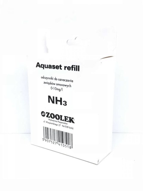 Zoolek Uzupełnienie Testu na amoniak NH3 Zoolek Uzupełnienie Testu na amoniak NH3