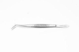 Pinceta Akwarystyczna Nierdzewna Wygięta Precyzyjna 16cm