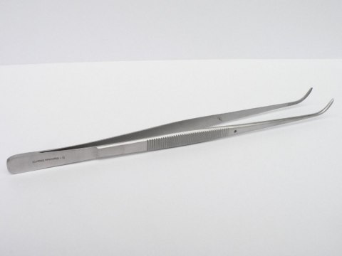 Pinceta Pęseta Zagięta Akwarystyczna Stal Nierdzewna 18cm Pinceta Pęseta Zagięta Akwarystyczna Stal Nierdzewna 18cm