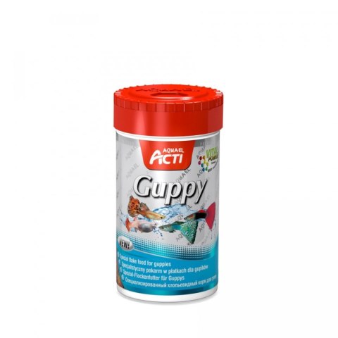 Aquael Acti Guppy Platki - Dla Gupików 100Ml Aquael Acti Guppy Platki - Dla Gupików 100Ml