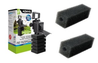 Aquael Filtr Pat Mini 400L/h + 3xGąbka