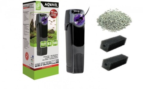 Aquael Filtr Wewnętrzny Unifilter UV 500 do 200L 3xGąbka, Zeolit Aquael Filtr Wewnętrzny Unifilter UV 500 do 200L 3xGąbka, Zeolit