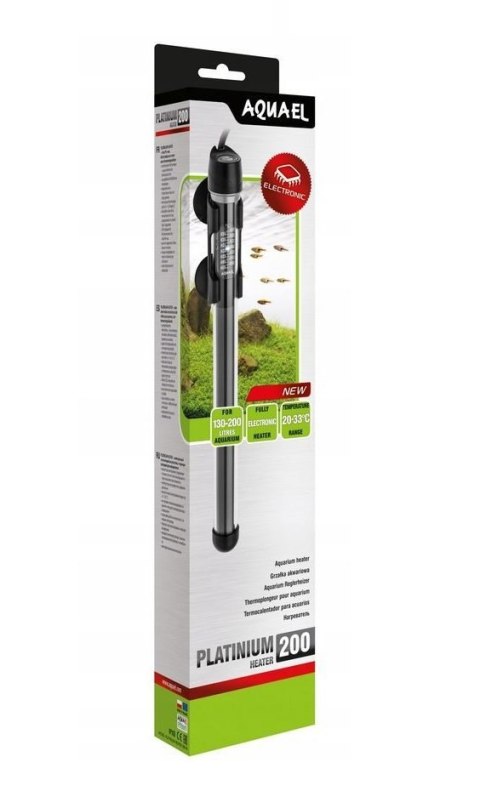 Aquael Grzałka Platinium Heater 200W z elektronicznym termostatem Nowość! Aquael Grzałka Platinium Heater 200W z elektronicznym termostatem Nowość!