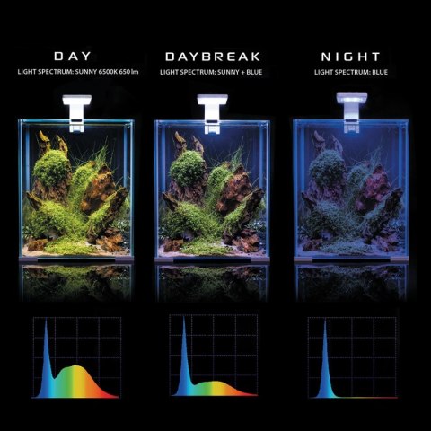 Aquael Shrimp Set 10L Czarny Day/Night 20x20x25cm