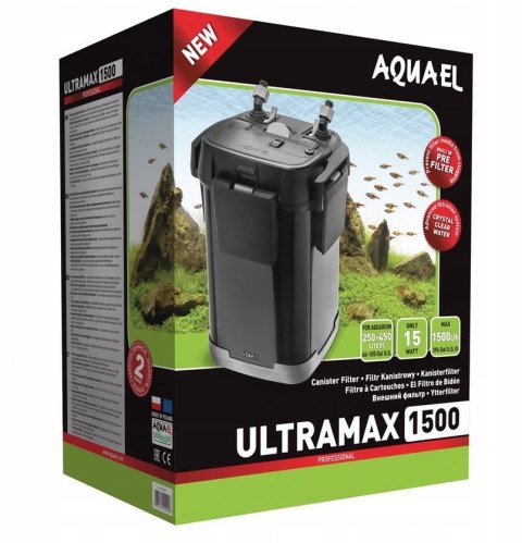Aquael Ultramax 1500 filtr zewnętrzny do 450l + GRATIS