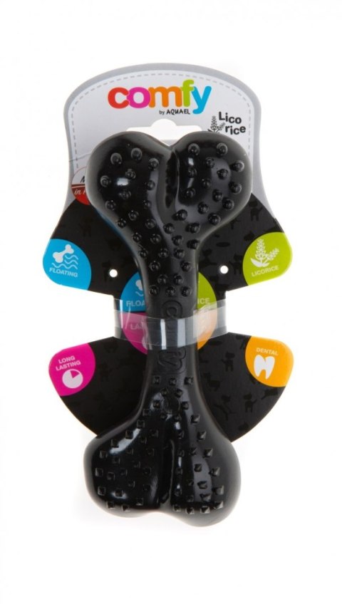 Comfy Zabawka Kość Dental Lukrecja. 12,5cm Czarna Comfy Zabawka Kość Dental Lukrecja. 12,5cm Czarna