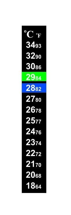 Termometr Do Akwarium Naklejany LCD T9 Aquael