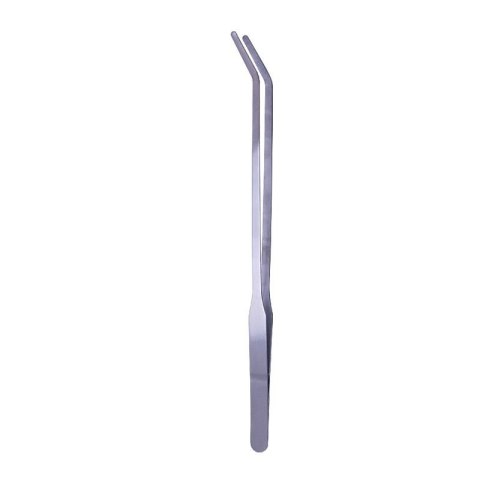 Deep Aqua Pinceta Zagięta Srebrna 27cm