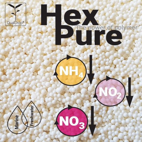 Qualdrop Hexpure 300ml Polimerowy materiał filtracyjny Qualdrop Hexpure 300ml Polimerowy materiał filtracyjny