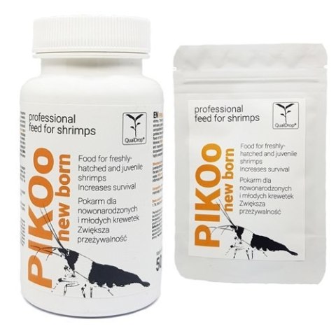Qualdrop PIKOo New Born 50g pokarm dla nowonarodzonych i młodych krewetek