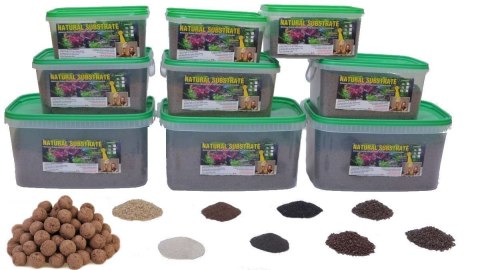 Zestaw Żwirek Natural Substrate Kulki Akwa 60-65L