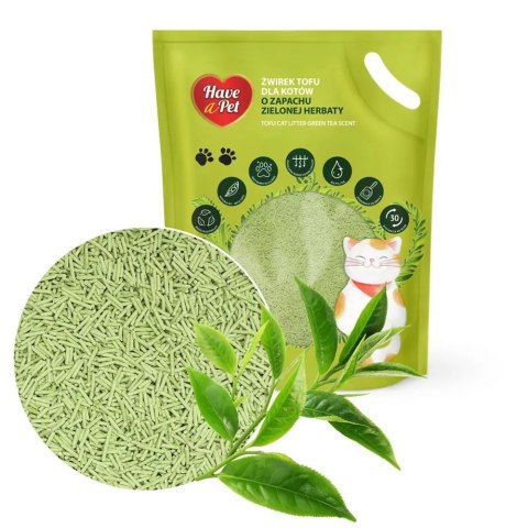 Have A Pet Tofu Cat Litter Green Tea 2,5kg - żwirek dla kotów Have A Pet Tofu Cat Litter Green Tea 2,5kg - żwirek dla kotów