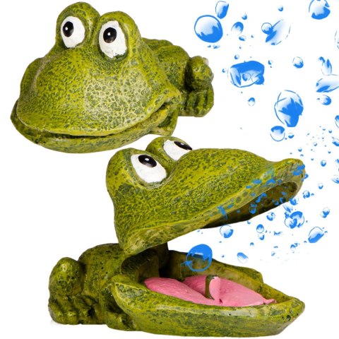 Kruger Meier Froggy Bubble Set - Ozdoba z napowietrzaczem do akwarium
