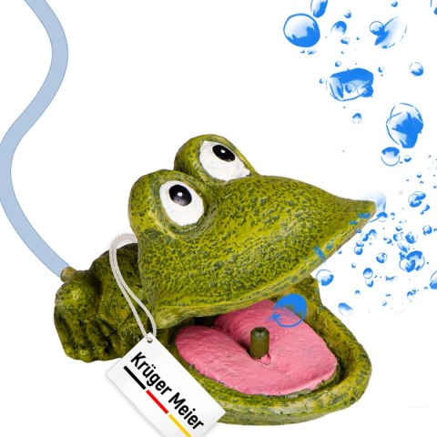 Kruger Meier Froggy Bubble Set - Ozdoba z napowietrzaczem do akwarium