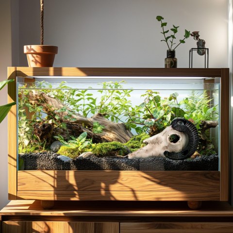 Terrario Ram Skull - ozdoba do terrarium 19x16x11 cm Terrario Ram Skull - ozdoba do terrarium 19x16x11 cm