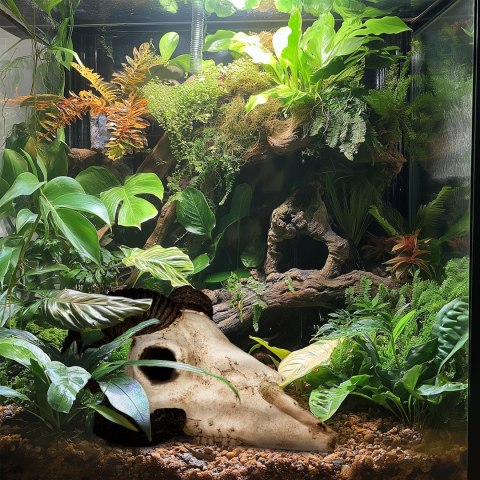 Terrario Ram Skull - ozdoba do terrarium 19x16x11 cm Terrario Ram Skull - ozdoba do terrarium 19x16x11 cm