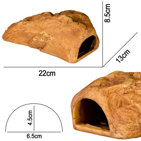 Terrario Rock Shelter M - ozdoba do terrarium 22x13x8,5cm Terrario Rock Shelter M - ozdoba do terrarium 22x13x8,5cm