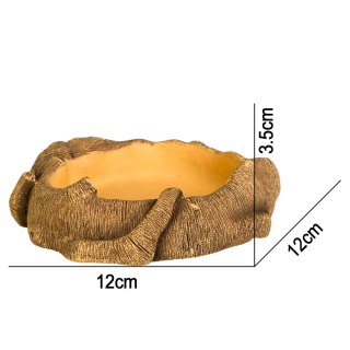 Terrario Rustic Wood Bowl - Miska do Terrarium 12x12x3,5 cm