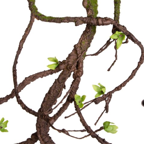 Terrario - Sztuczna Gałąź Dekoracyjna z Pędami do Terrarium - 100 cm
