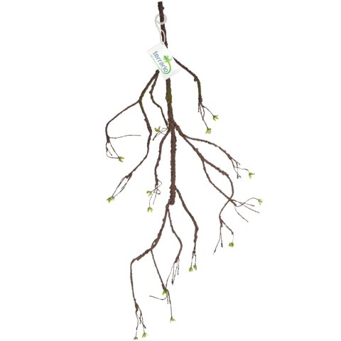 Terrario - Sztuczna Gałąź Dekoracyjna z Pędami do Terrarium - 100 cm