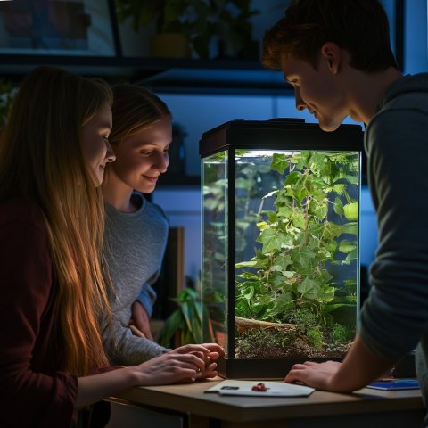 Terrario - Sztuczna Roślina do Terrarium - Bluszcz Zwisający 75 cm